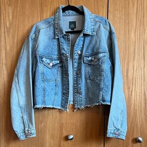 wild fable Light Blue Cropped Denim Jacket